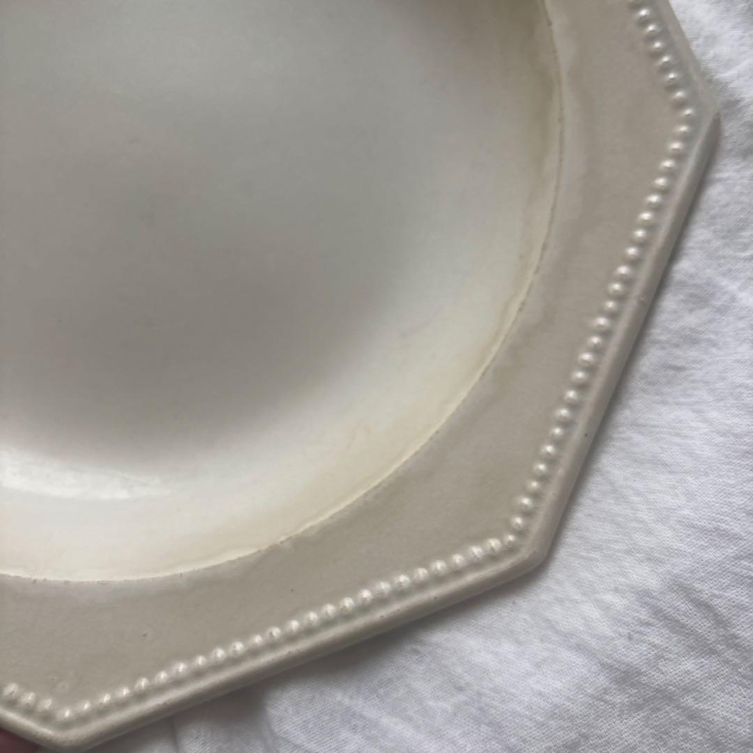 モントロー 初期ファイアンスフィーヌ オクトゴナル プレート 19世紀フランス