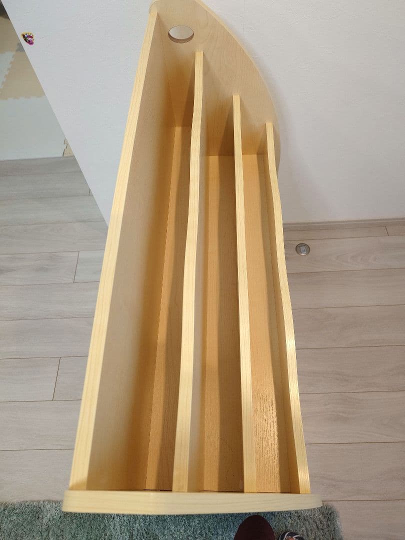 LOWYA 木製絵本ラック Aタイプ【組み立て済】