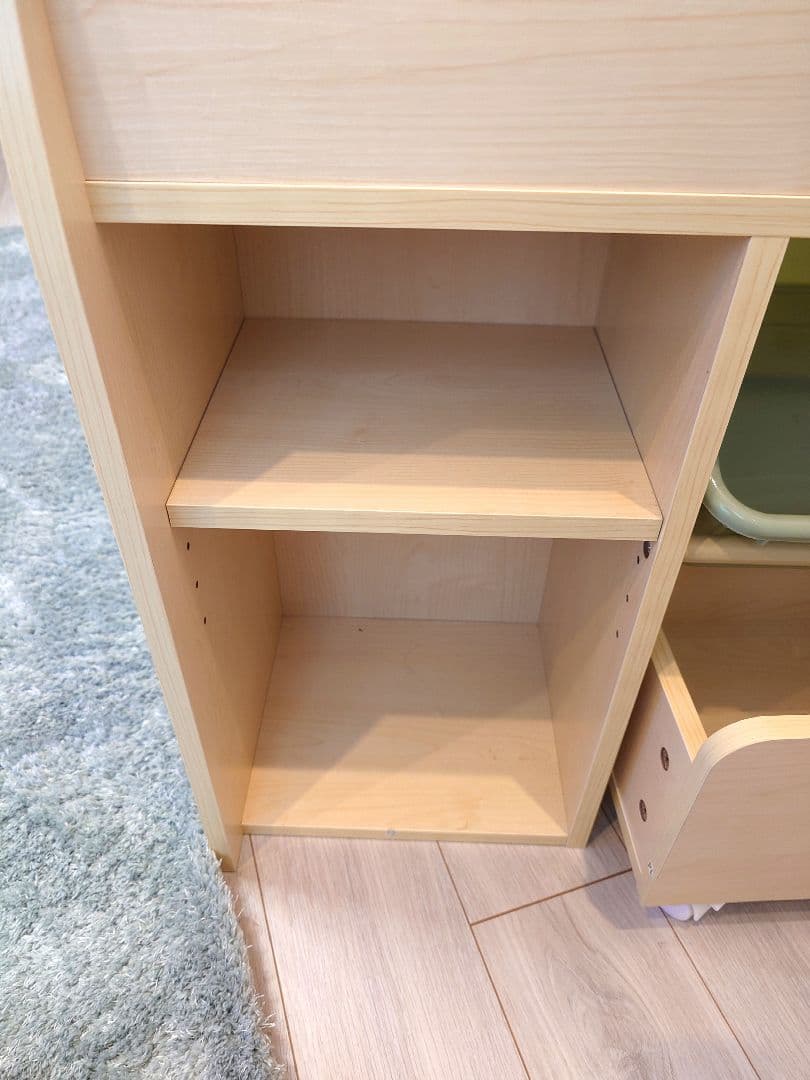 LOWYA 木製絵本ラック Aタイプ【組み立て済】