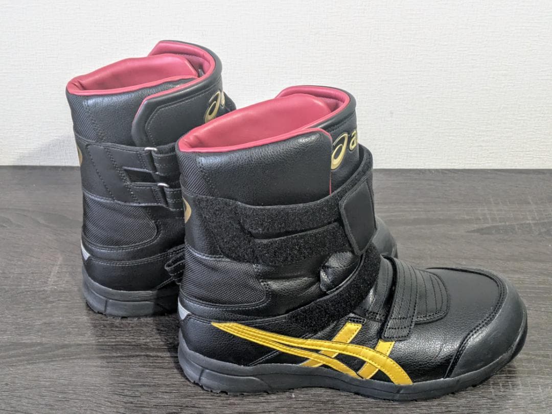 ASICS ウィンジョブ CP401 安全靴 27.5cm ブラック×ゴールド