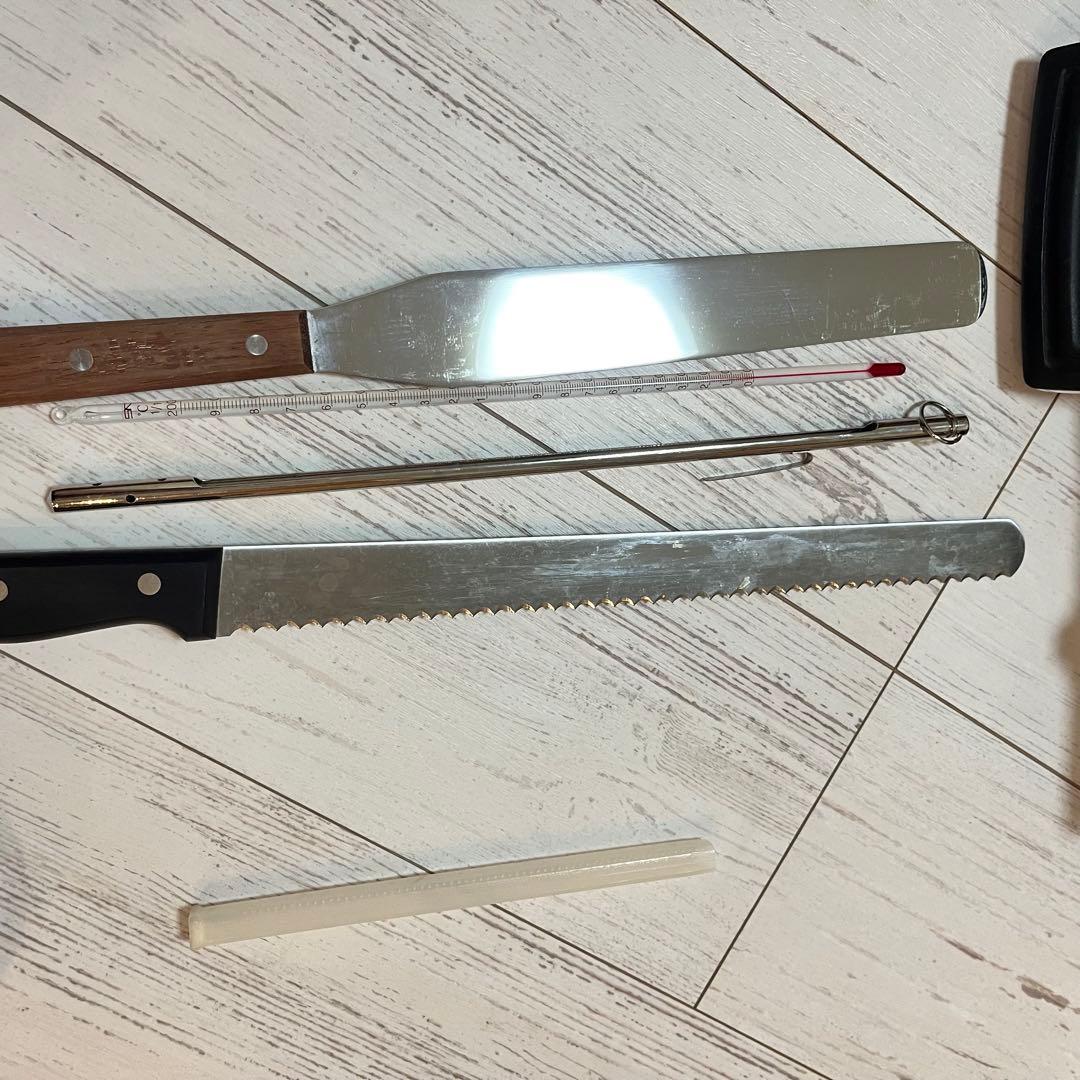 包丁ケース　藤次郎　包丁セット　牛刀　波刃　温度計　ナッペ　パレット　定規付き