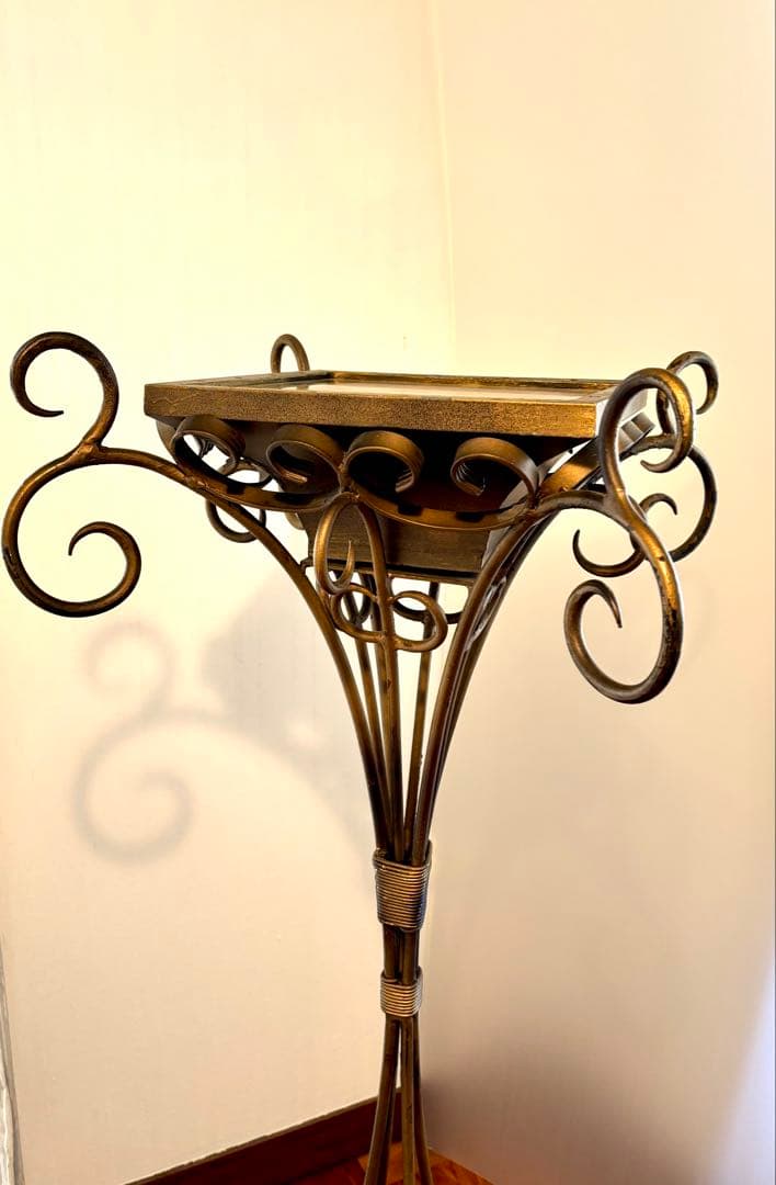 貴重　アンティーク　ディスプレイ　装飾　スタンド　ブロンズ