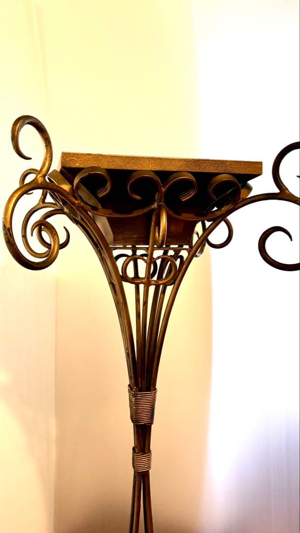 貴重　アンティーク　ディスプレイ　装飾　スタンド　ブロンズ