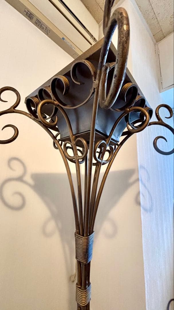 貴重　アンティーク　ディスプレイ　装飾　スタンド　ブロンズ