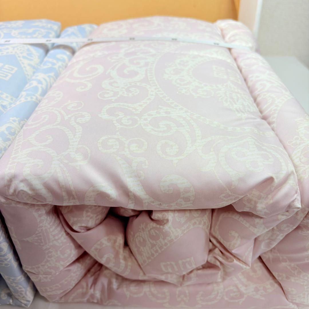 GIVENCHY ジバンシー　洗える羽毛肌掛けふとん　２枚　ペア　ブルー　ピンク