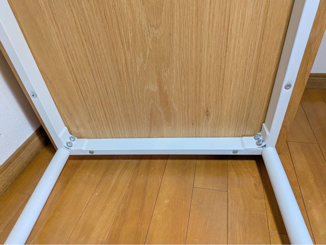 ■送料込■無印 パーソナルデスク パソコン机 スチールオーク 学習事務テーブル