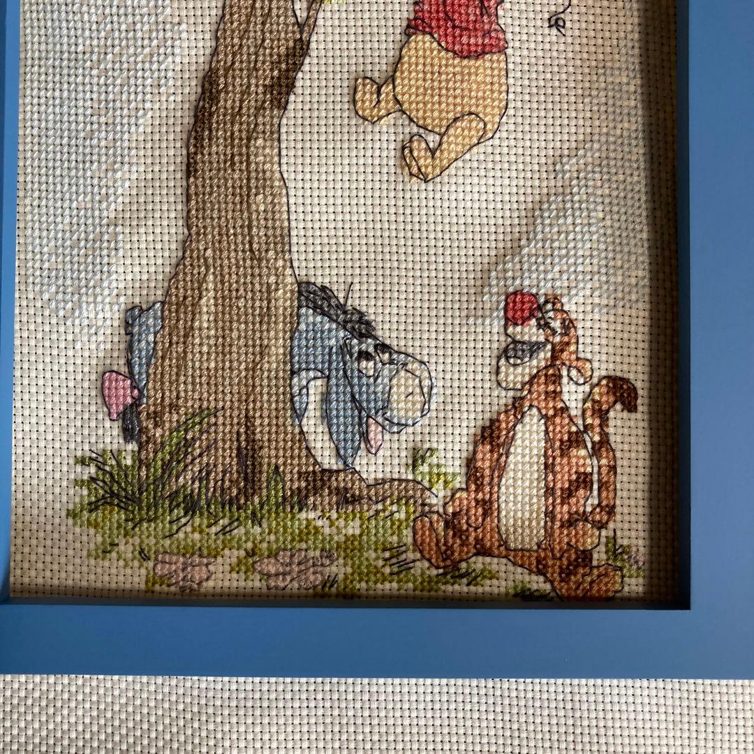 ホビーラホビーレ クロスステッチ完成品 くまのプーさん風船旅 - メルカリ