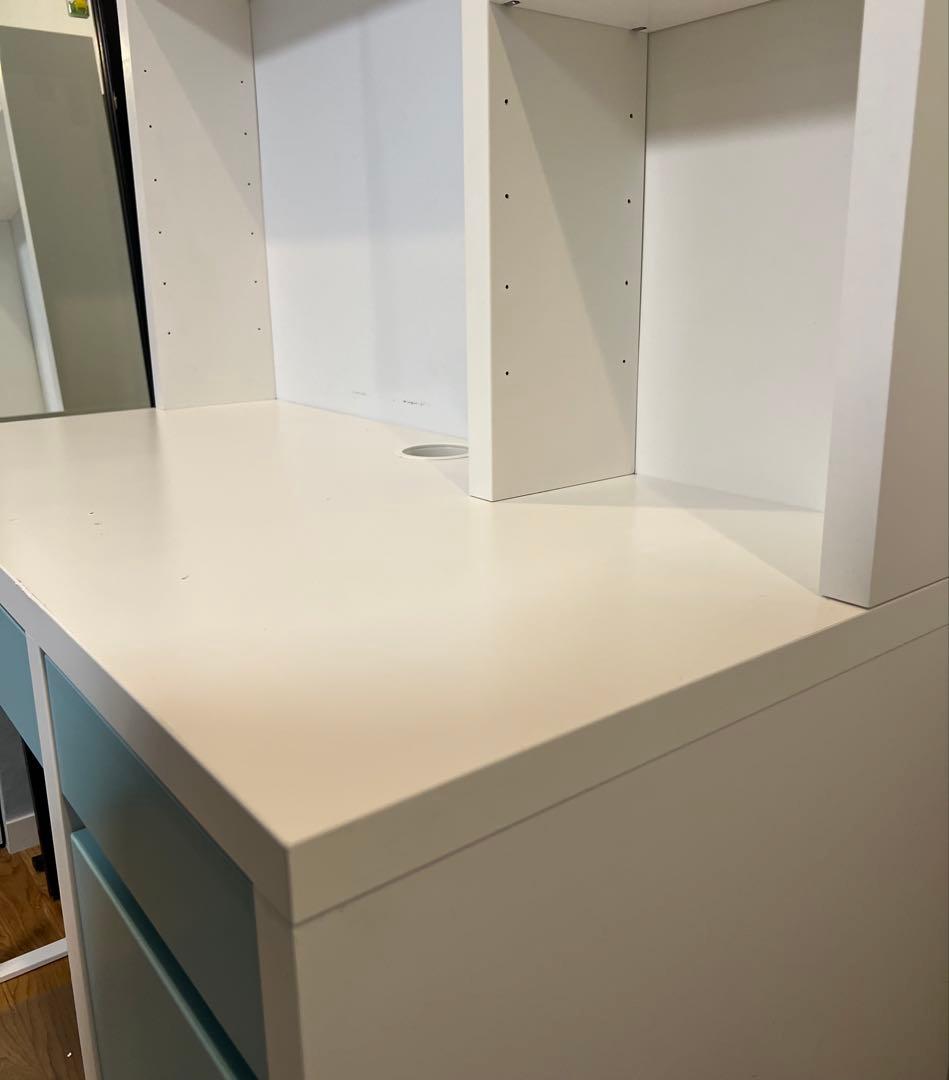 IKEA ミッケデスクと追加シェルフユニット　２点セット