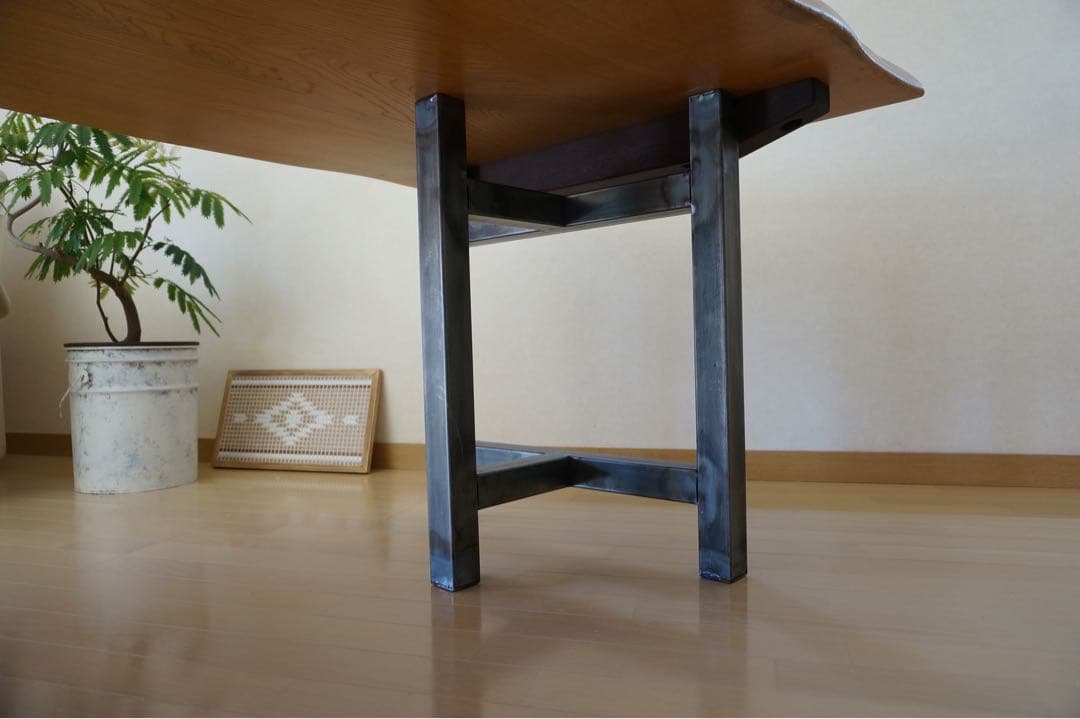 ダイニングテーブル&座卓テーブル用アイアン脚　机　サイズ変更可能