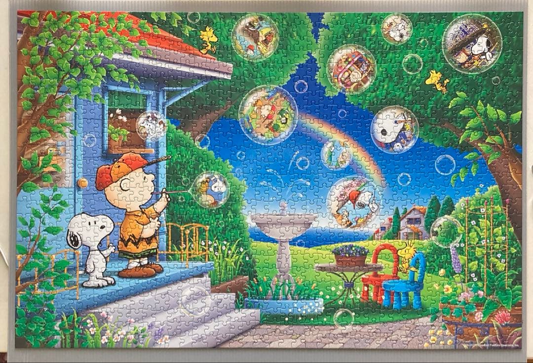 スヌーピー ピーナッツ　ジグソーパズル　1000ピース　シャボン玉の想い出