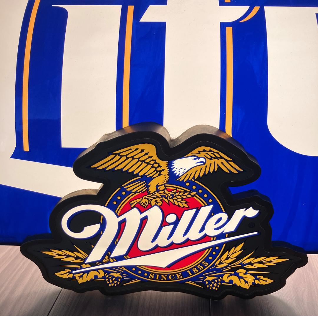 Miller Lite BEER ランプ プールバーライト Bud Light
