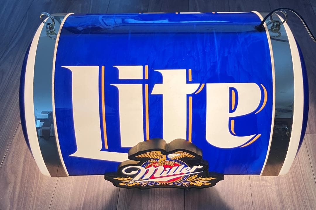 Miller Lite BEER ランプ プールバーライト Bud Light
