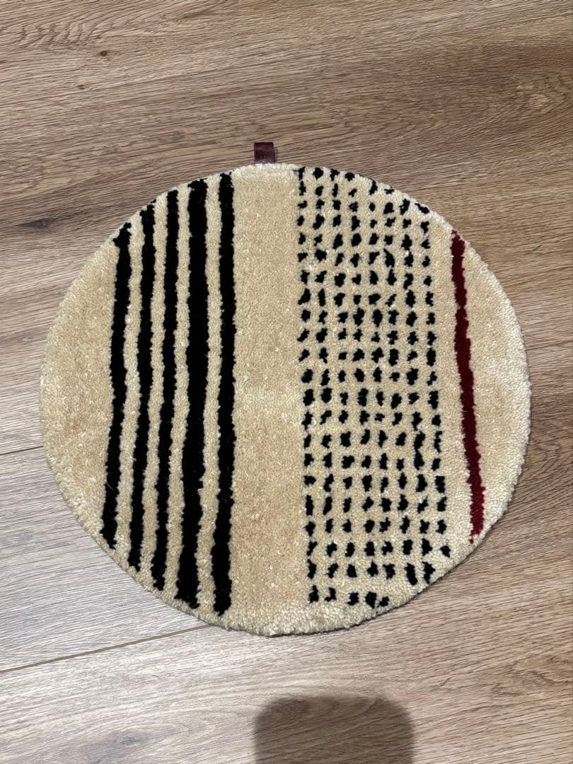 【じん】椅子敷き　adepeche ペル ウール チェアパッド4枚セット