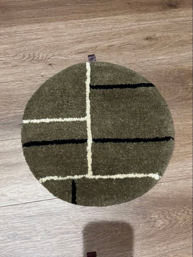 【じん】椅子敷き　adepeche ペル ウール チェアパッド4枚セット