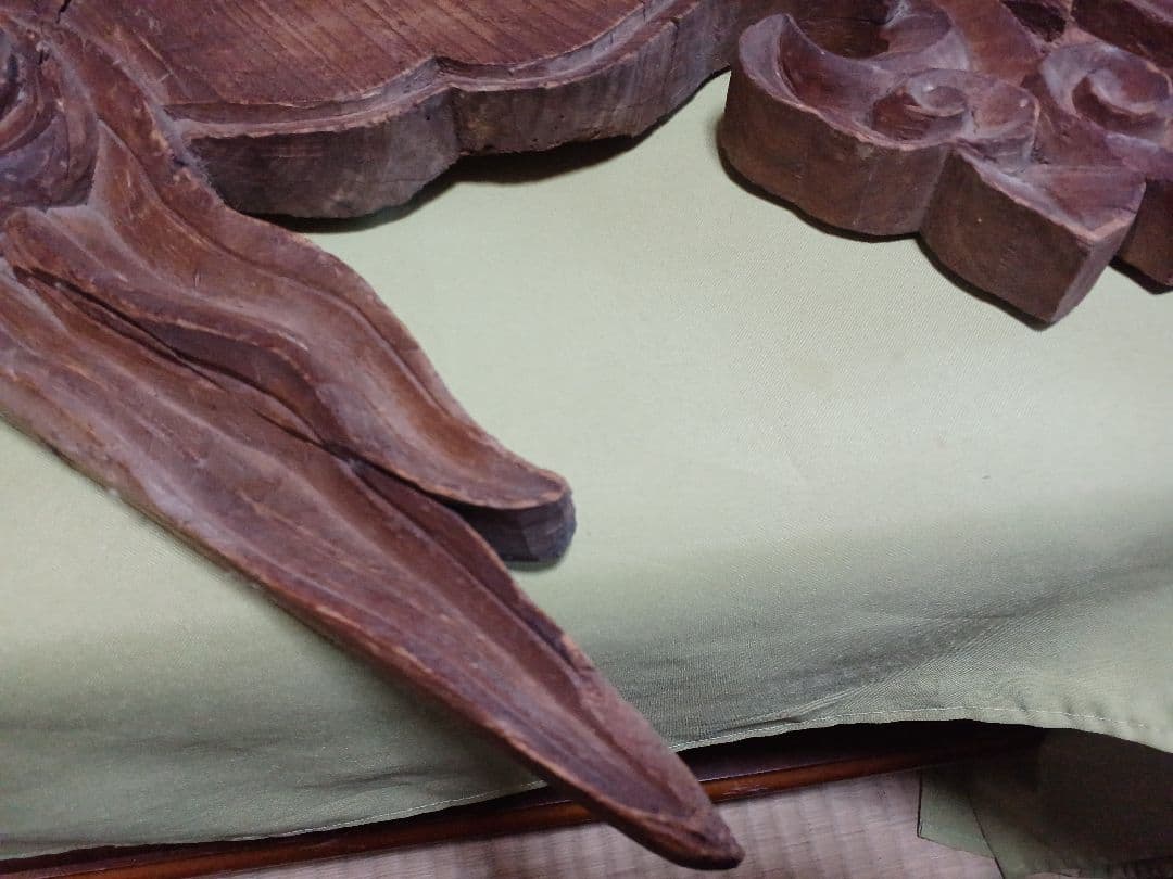 嘉永元年奉納　「懸魚」　寺院古材 彫刻 仏教美術寺院装飾　「火伏せ」「魔除け」