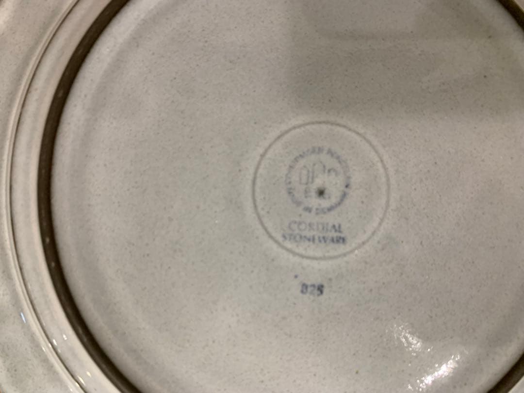 N0706-16★ B&G CORDIAL STONE WARE グレー皿2枚