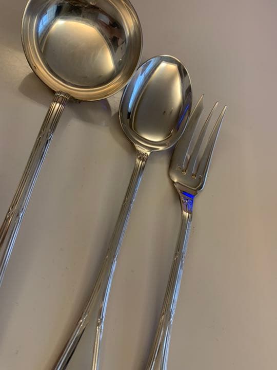 値下げ　クリストフル　リュバン　サービングスプーン　フォーク　レードル