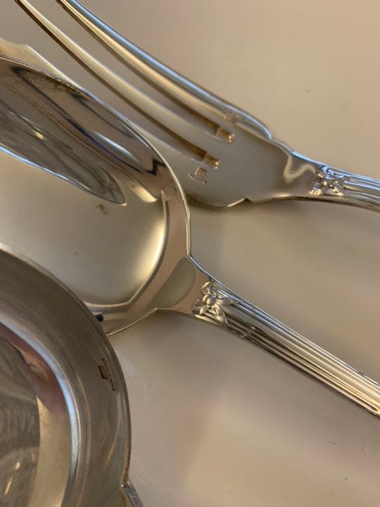 値下げ　クリストフル　リュバン　サービングスプーン　フォーク　レードル