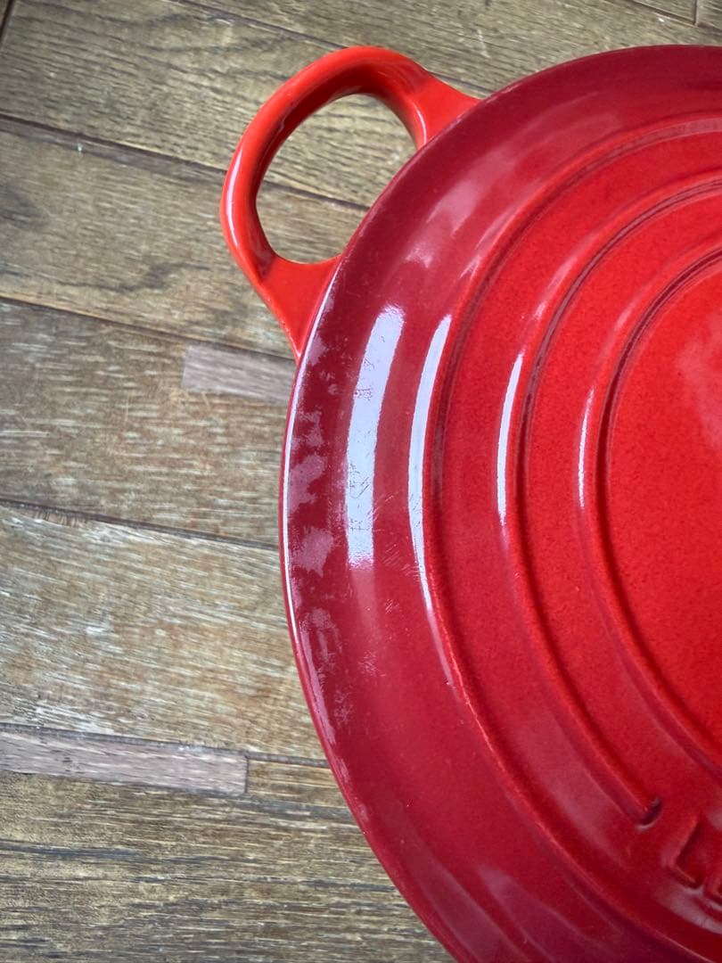 LE CREUSET 鋳鉄製 両手鍋 レッド 20cm