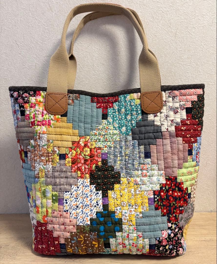 パッチワーク肩掛けバック ハンドメイド