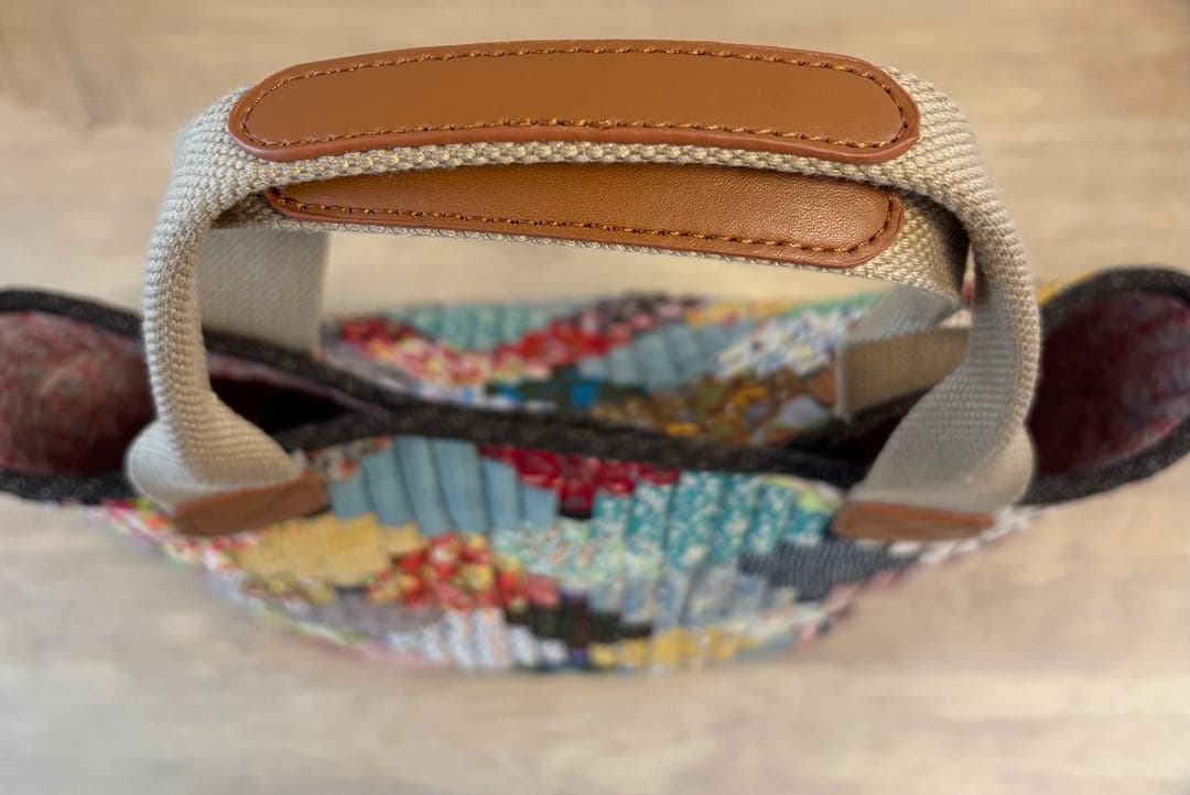 パッチワーク肩掛けバック ハンドメイド