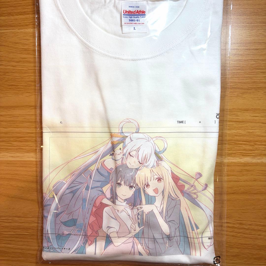 映画 超かぐや姫！ ラフ原画Tシャツ Lサイズ かぐや 酒寄彩葉 月見