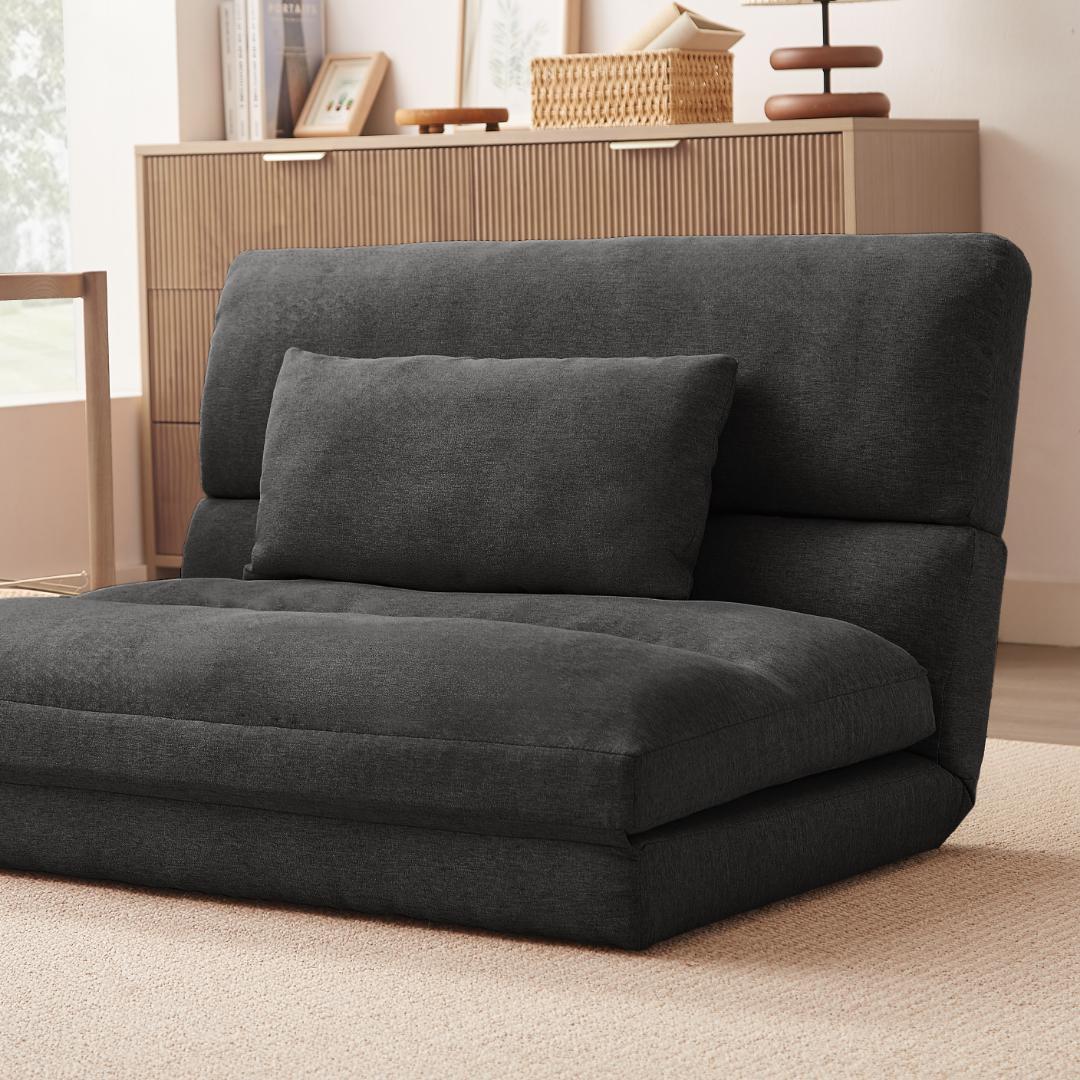 折りたたみ ソファベッド 5段階 座椅子 2人掛け ソファ リクライニング