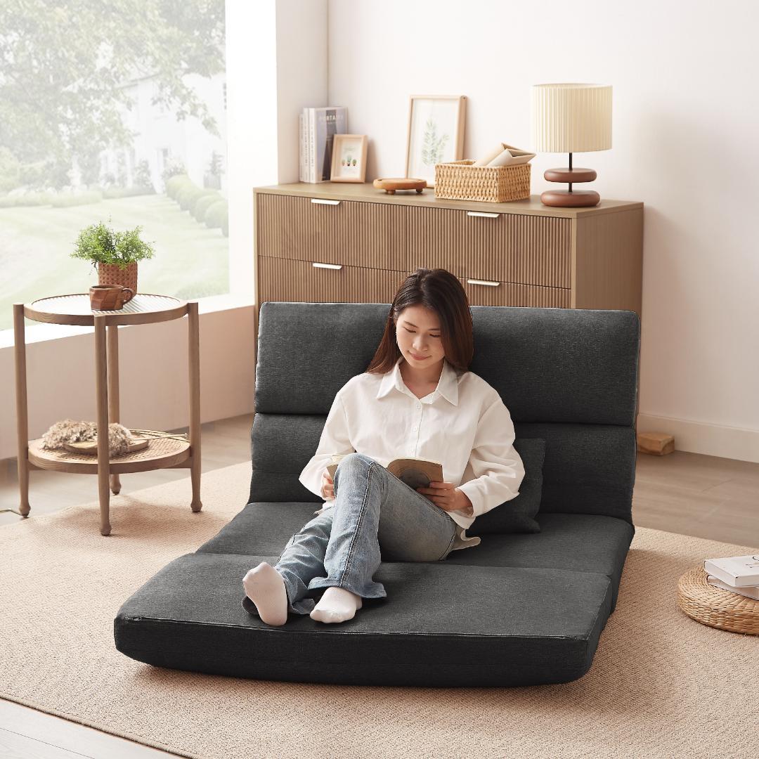 折りたたみ ソファベッド 5段階 座椅子 2人掛け ソファ リクライニング