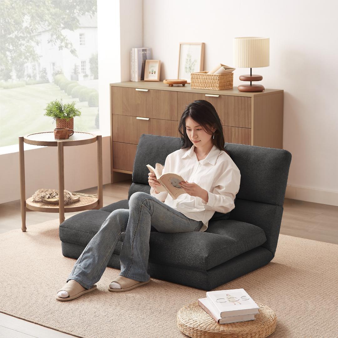 折りたたみ ソファベッド 5段階 座椅子 2人掛け ソファ リクライニング