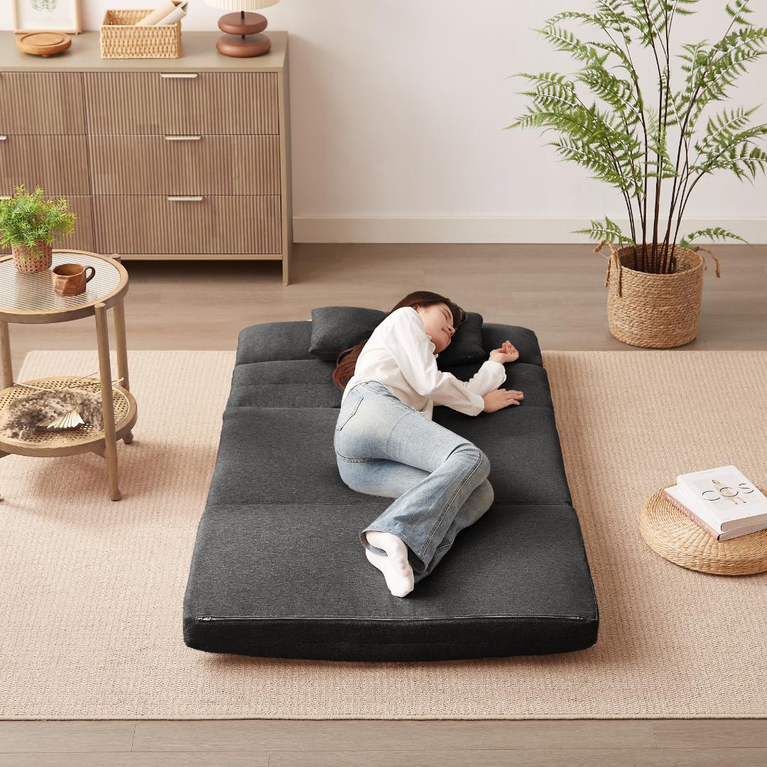 折りたたみ ソファベッド 5段階 座椅子 2人掛け ソファ リクライニング