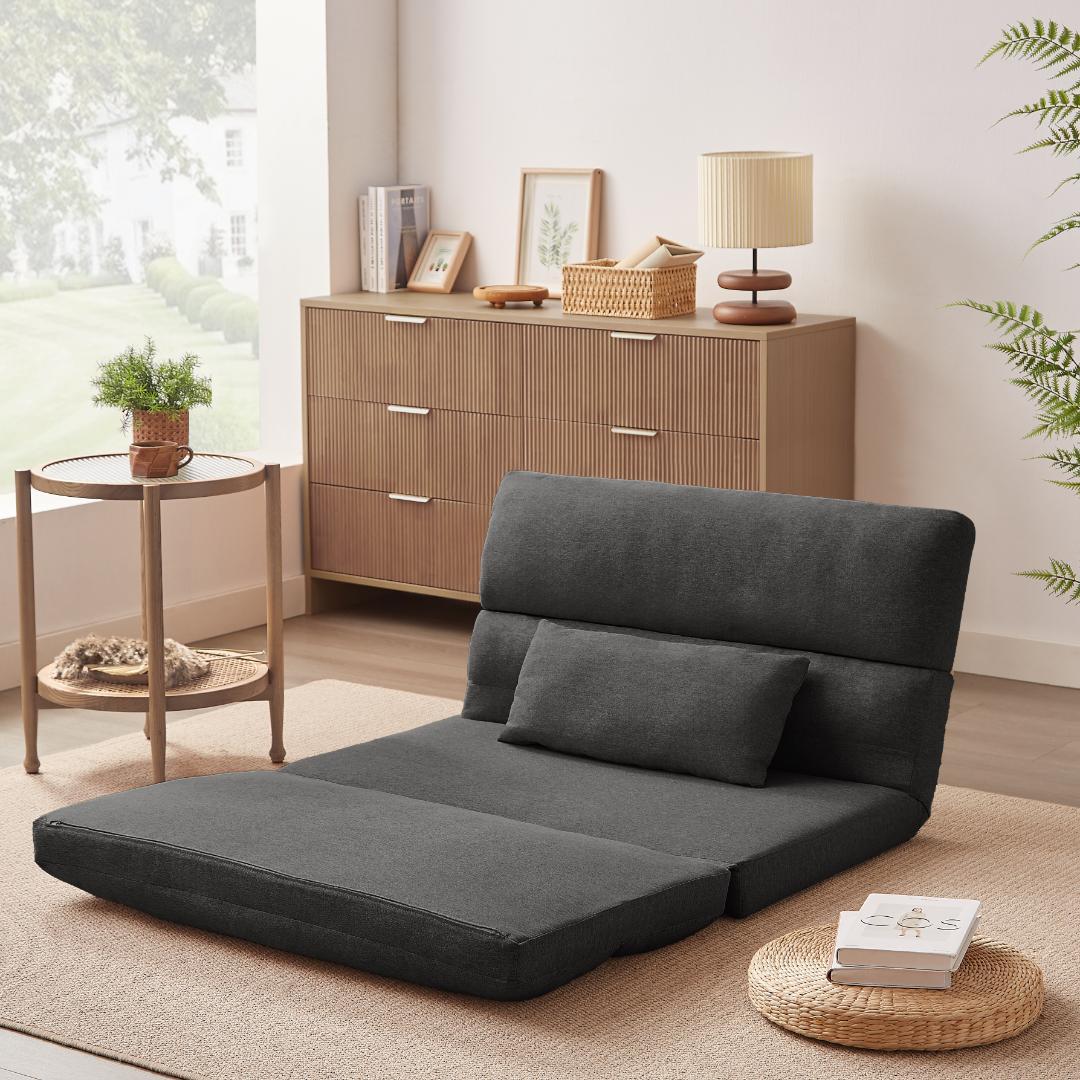 折りたたみ ソファベッド 5段階 座椅子 2人掛け ソファ リクライニング