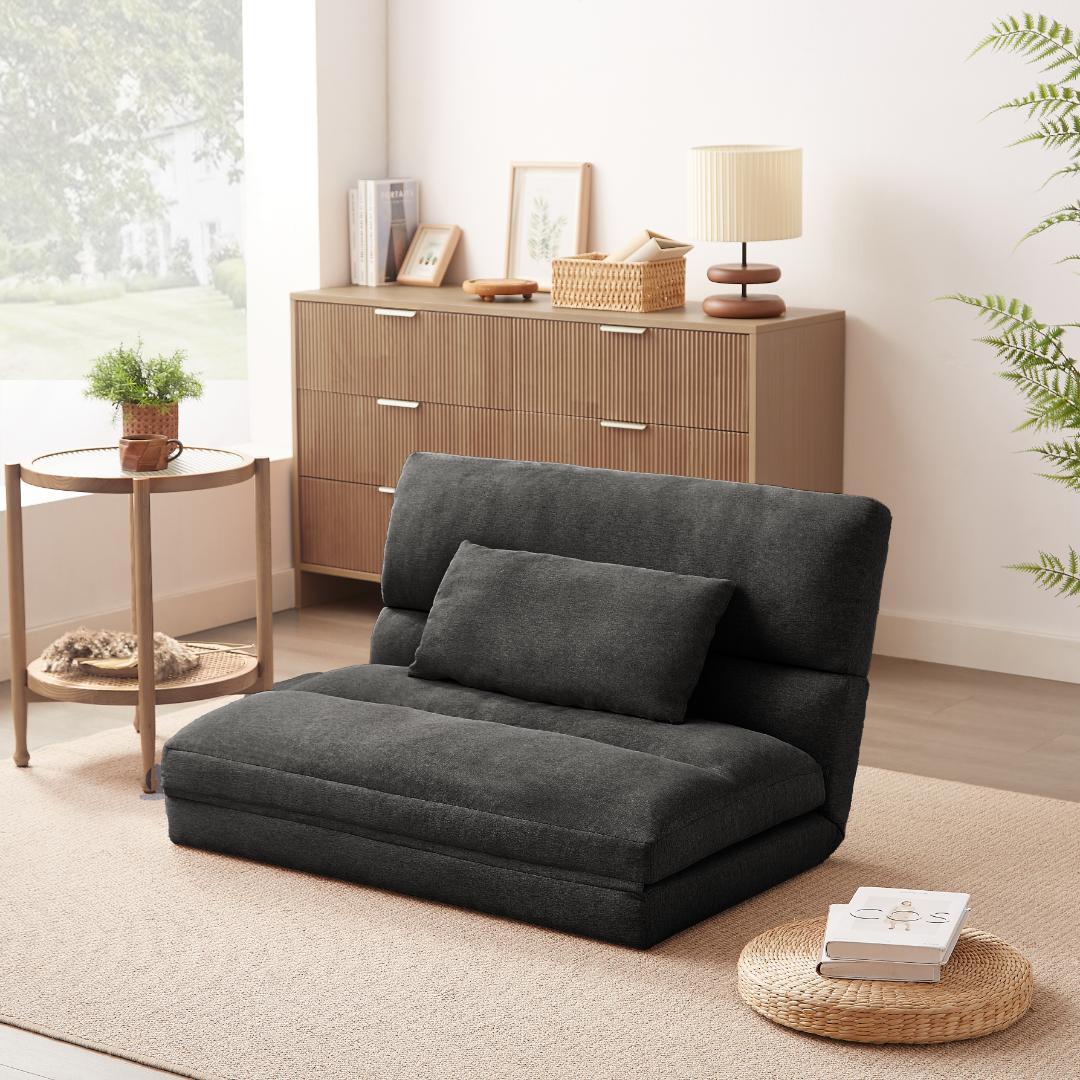 折りたたみ ソファベッド 5段階 座椅子 2人掛け ソファ リクライニング