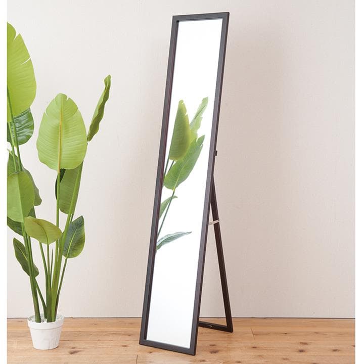 《新品・送料無料》天然木ナチュラルなリビングスタンドミラー幅29ｃｍ