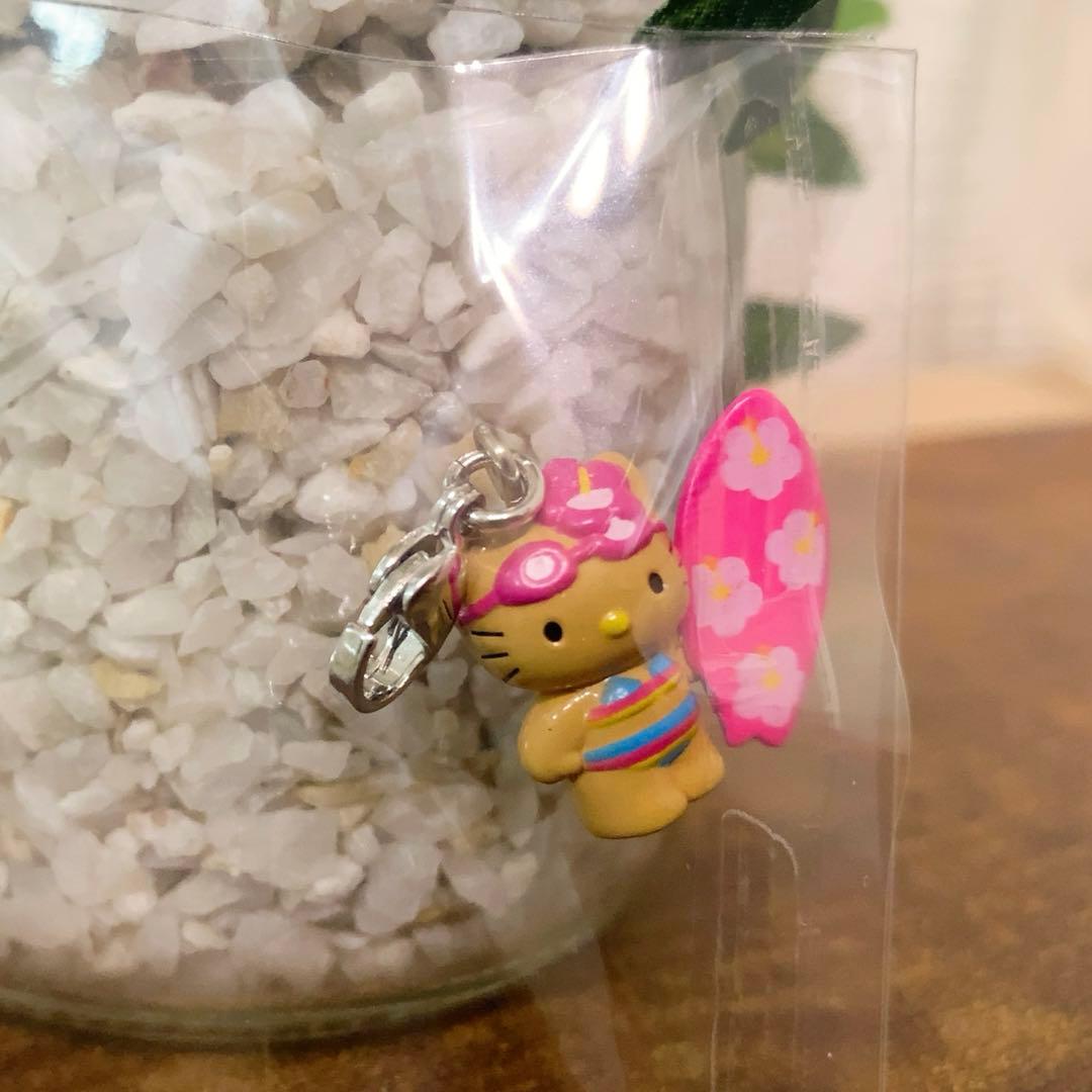 希少　Hello kitty水着　日焼け　キティ　サーフ　ファスナーマスコット