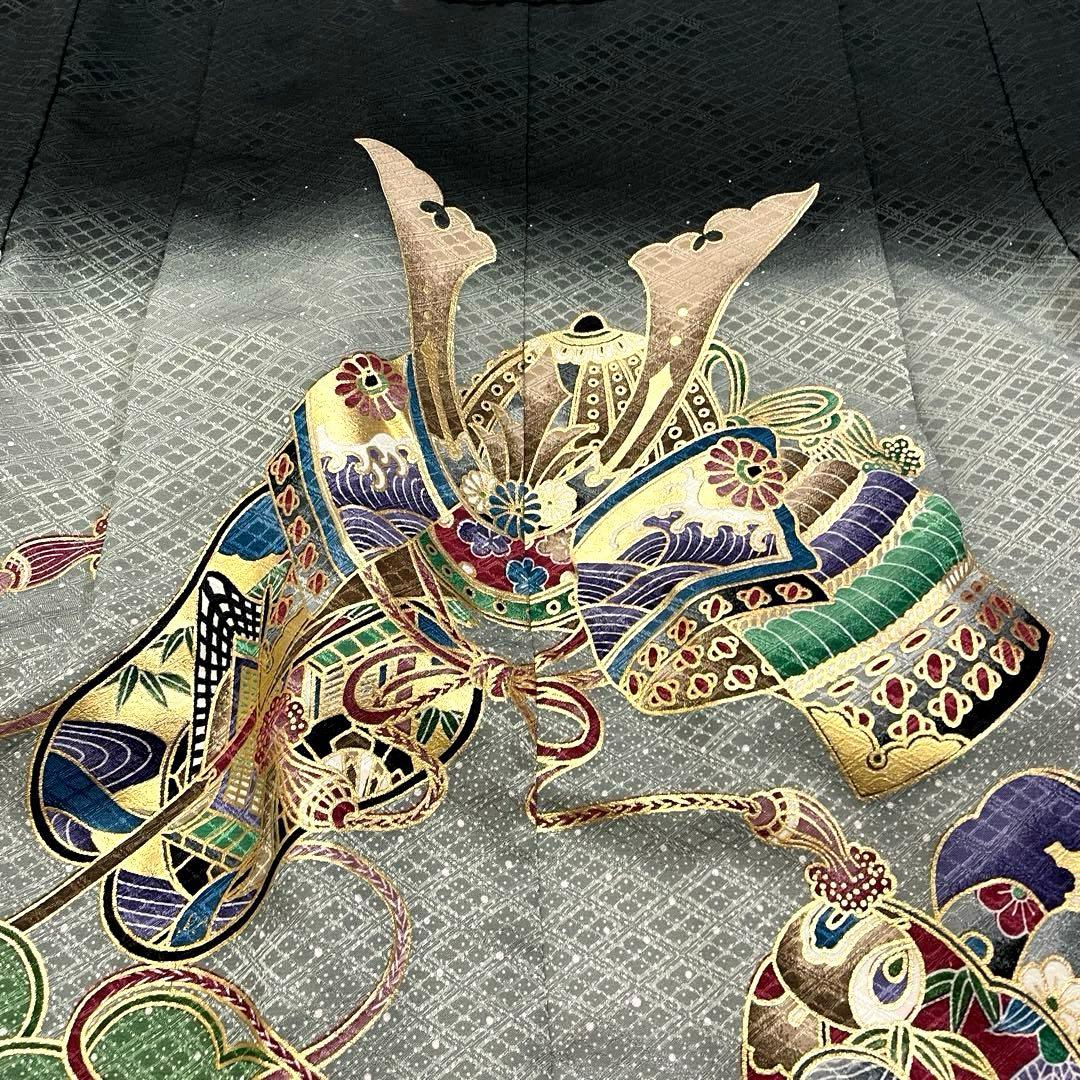 七五三 羽織セット 男の子 羽織 着物 長襦袢 半衿付き 5歳 No.128