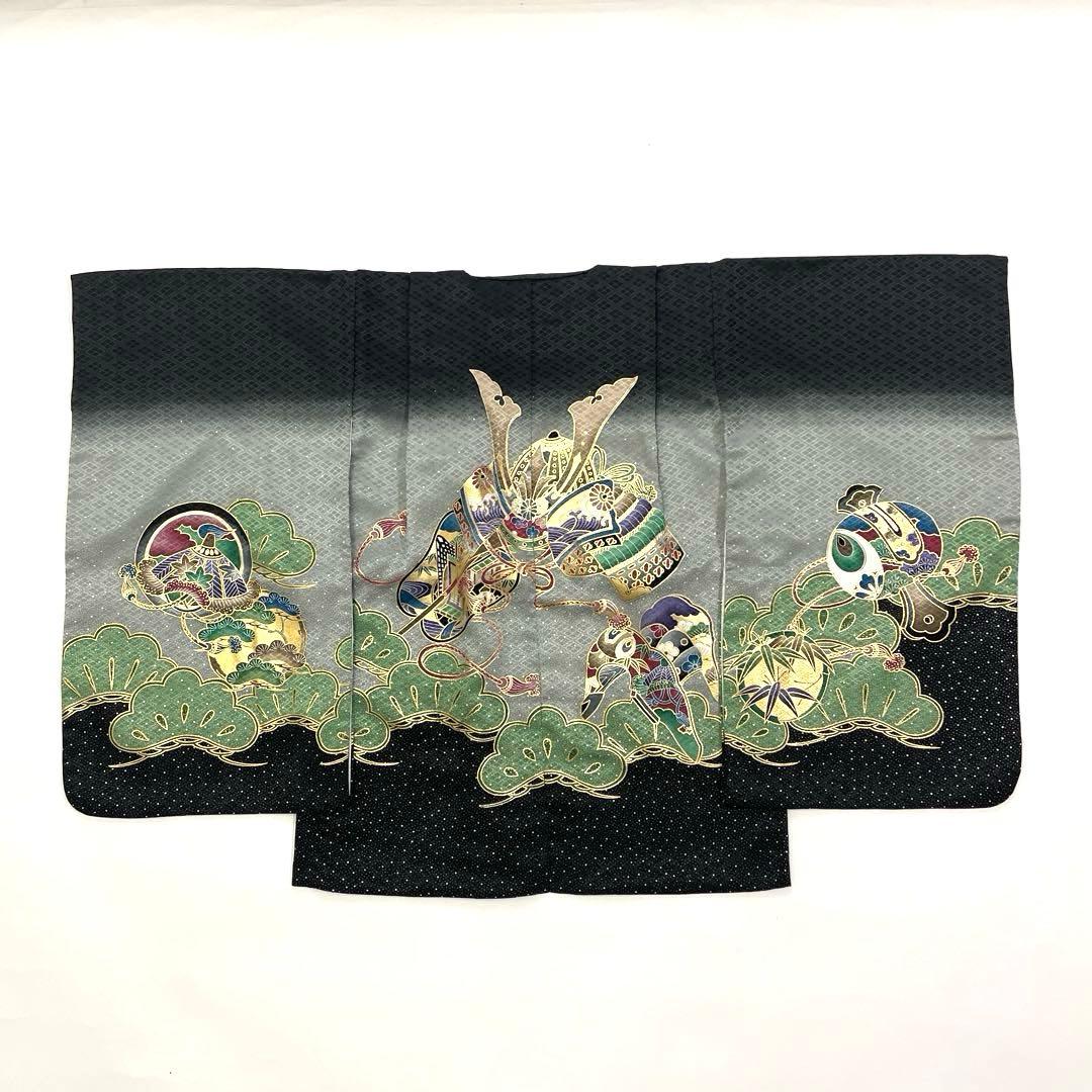 七五三 羽織セット 男の子 羽織 着物 長襦袢 半衿付き 5歳 No.128