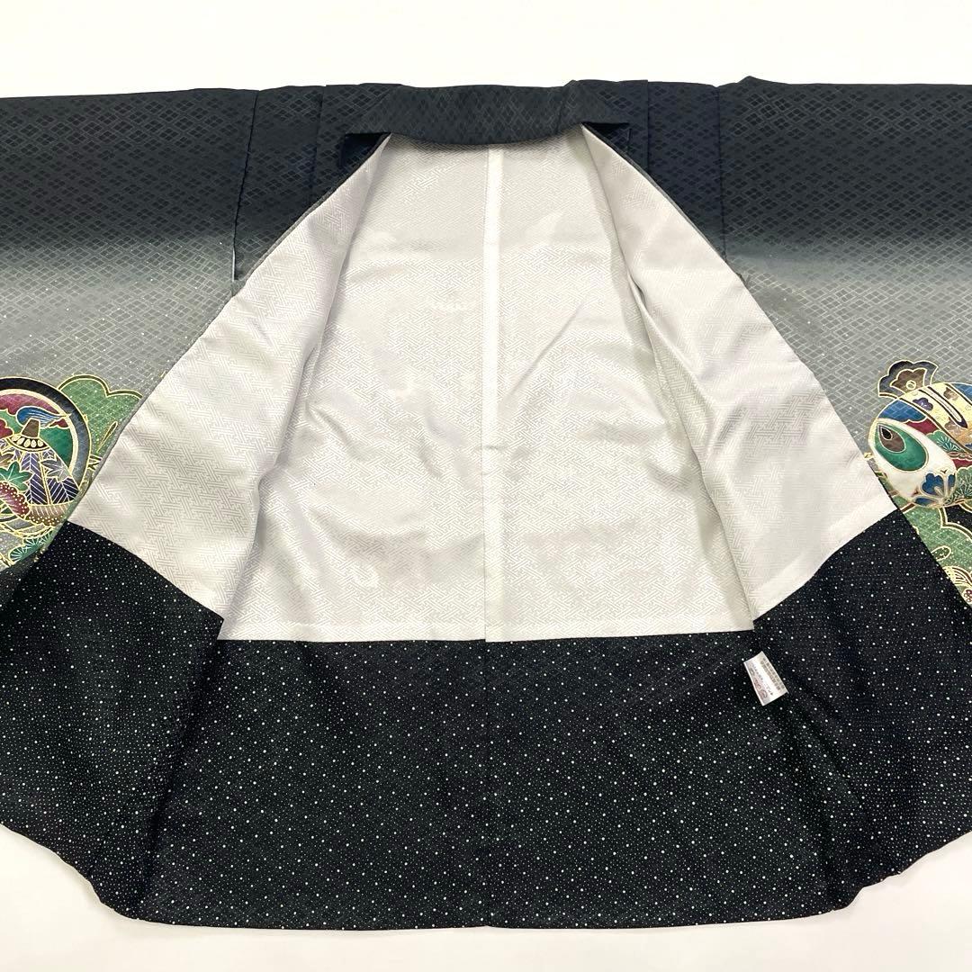 七五三 羽織セット 男の子 羽織 着物 長襦袢 半衿付き 5歳 No.128