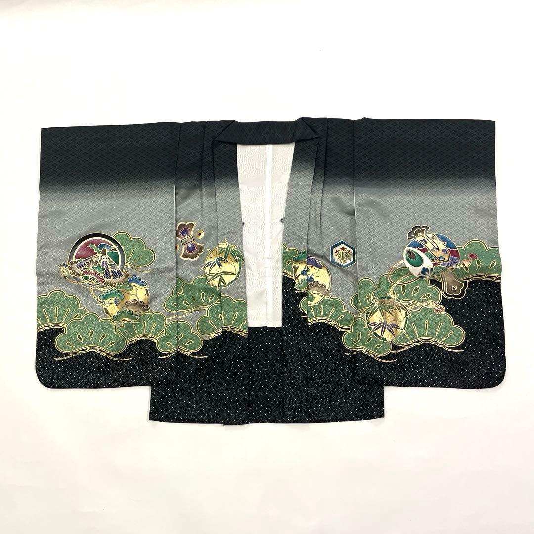 七五三 羽織セット 男の子 羽織 着物 長襦袢 半衿付き 5歳 No.128