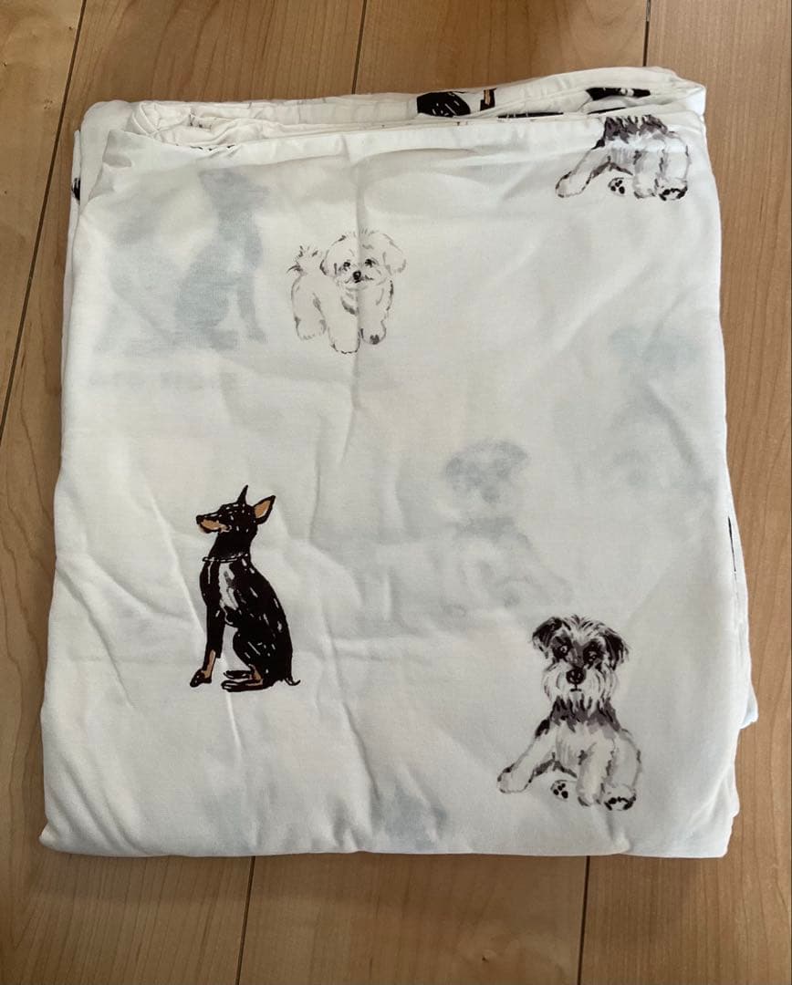 新品未使用　ジェラート ピケ　寝具　犬柄　DOG柄　掛け布団カバー　シングル