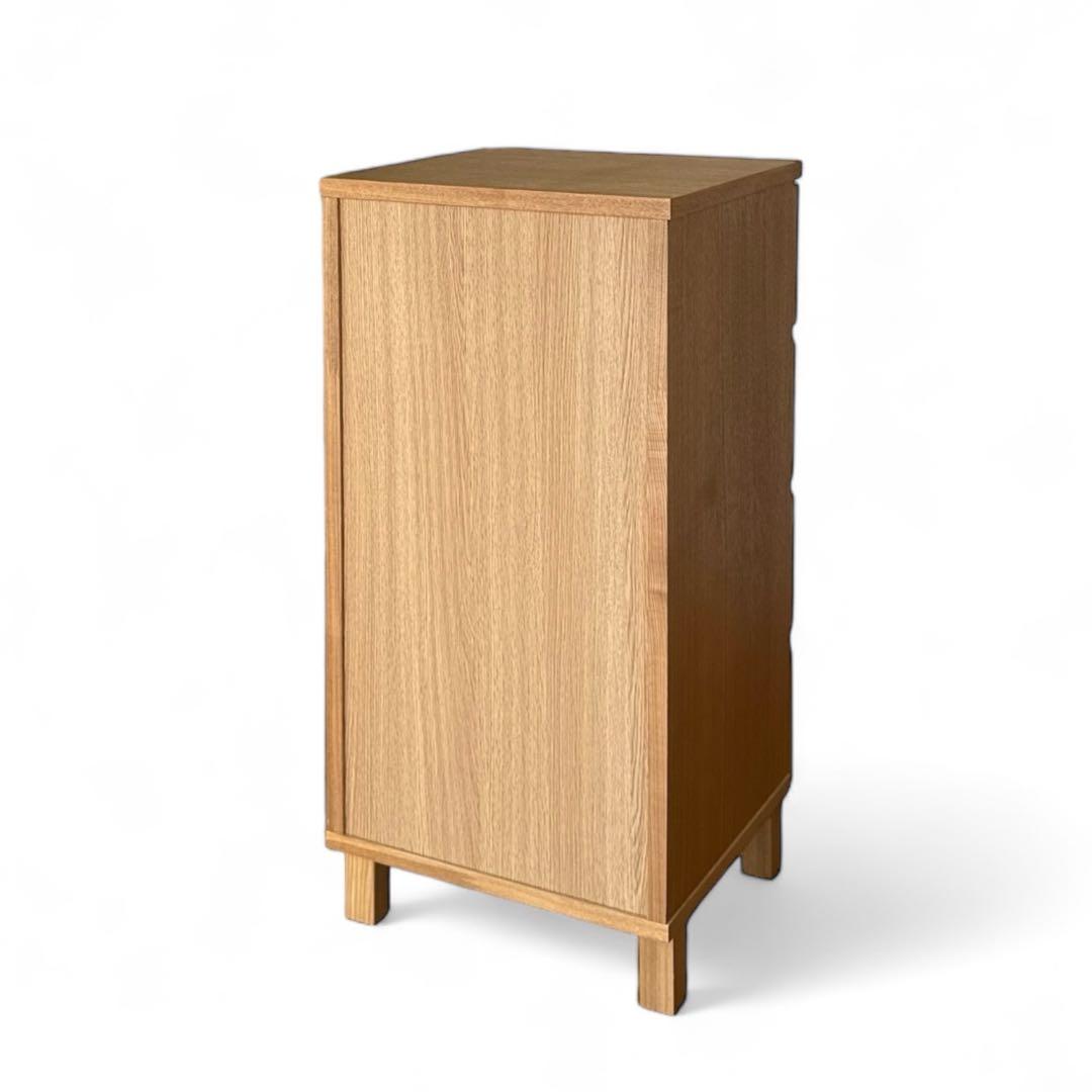 廃盤 希少品】無印良品 4段チェスト 足つき タモ材 - メルカリ