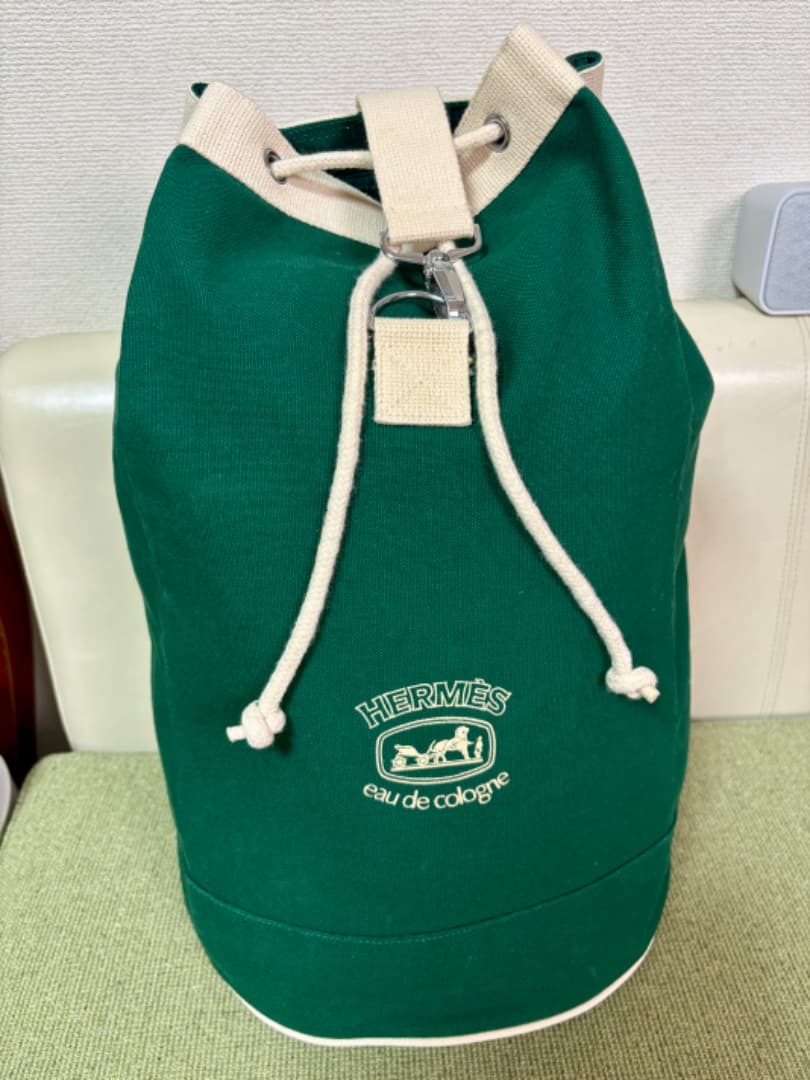非売品　HERMES エルメス グリーン　リュック 　未使用 極美品】HERMES エルメス シェルパPM トリヨンクレマンス ライト