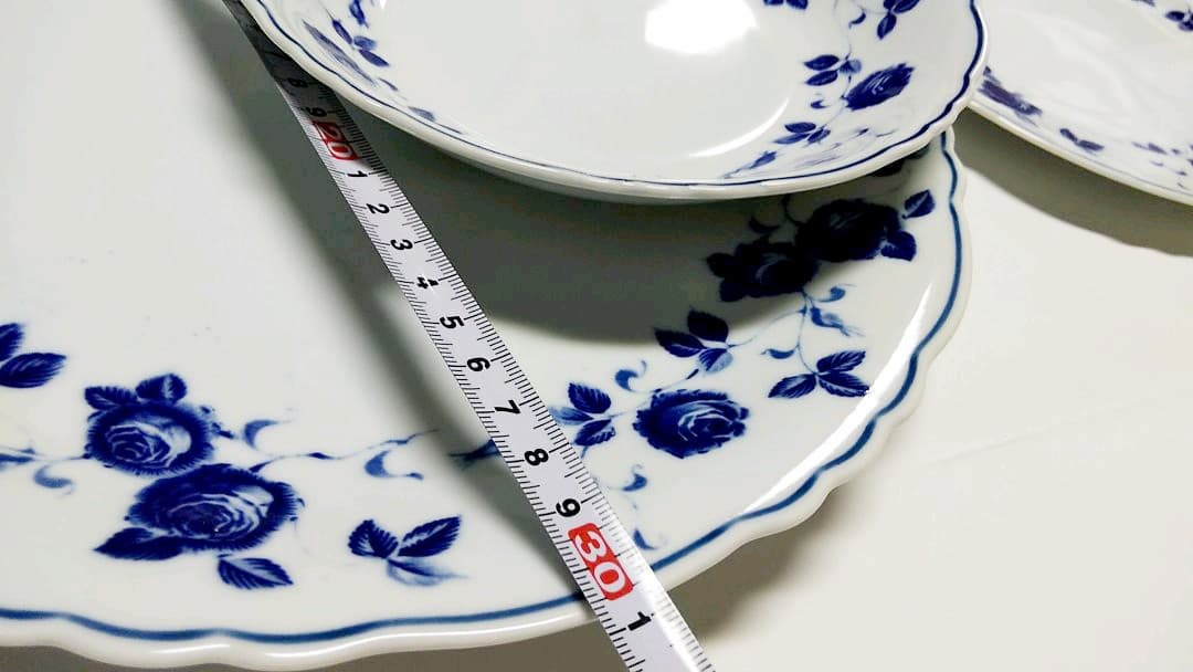 たち吉　青花　バラ　大皿　オードブル皿　スープ皿など31枚　 Adam&Eve