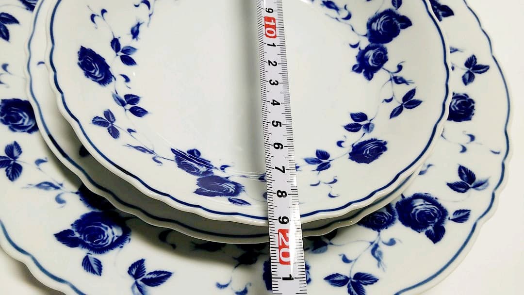 たち吉　青花　バラ　大皿　オードブル皿　スープ皿など31枚　 Adam&Eve