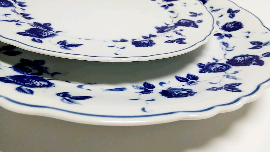たち吉　青花　バラ　大皿　オードブル皿　スープ皿など31枚　 Adam&Eve