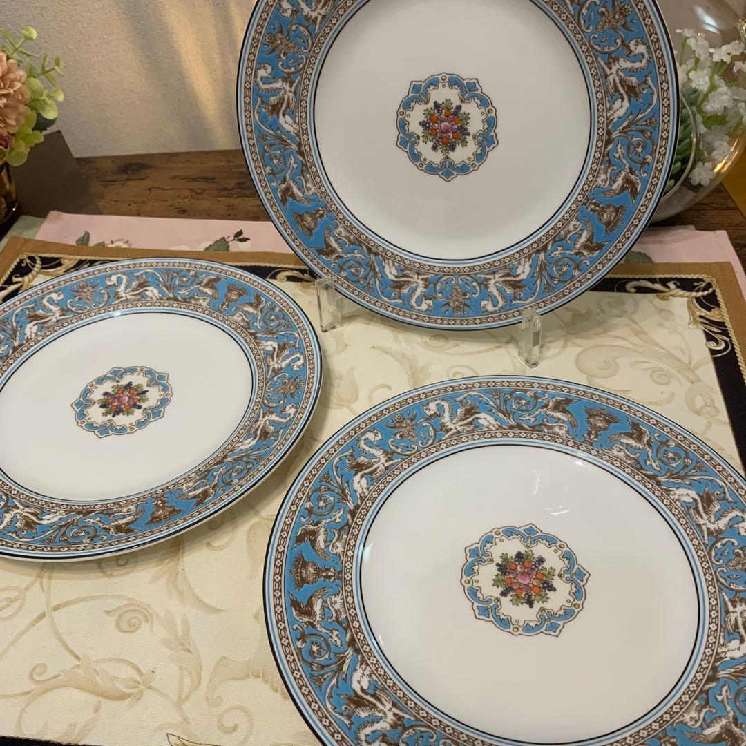 ウェッジウッド フロレンティーン　ターコイズ　20.5cmデザートプレート6枚