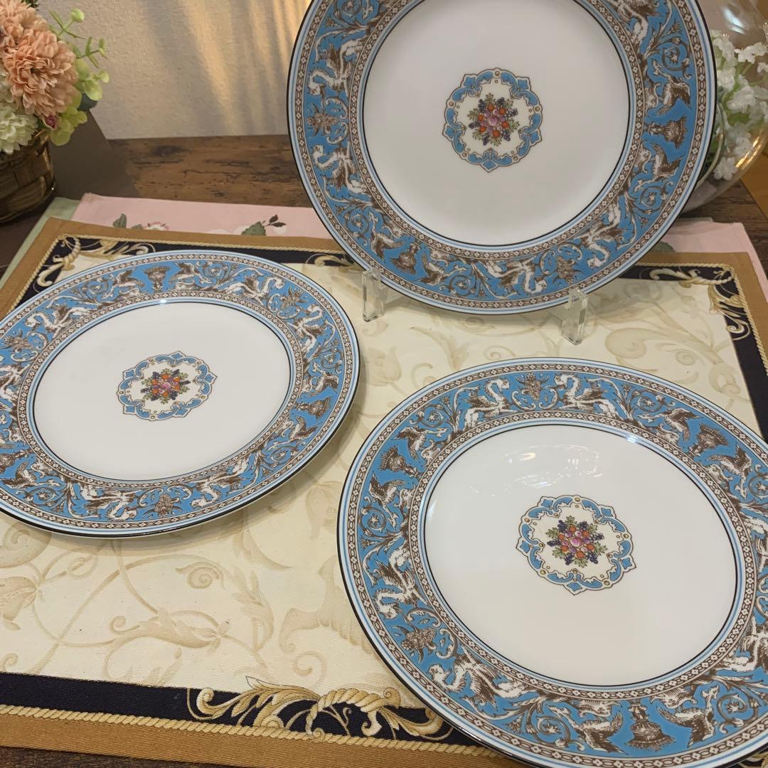ウェッジウッド フロレンティーン　ターコイズ　20.5cmデザートプレート6枚