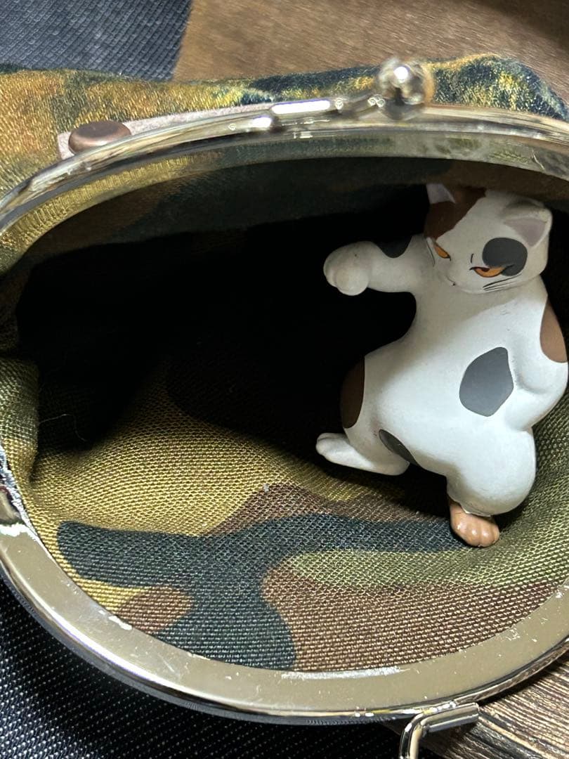 コラボ‼️さゆり染めがま口ちゃん小　No.798