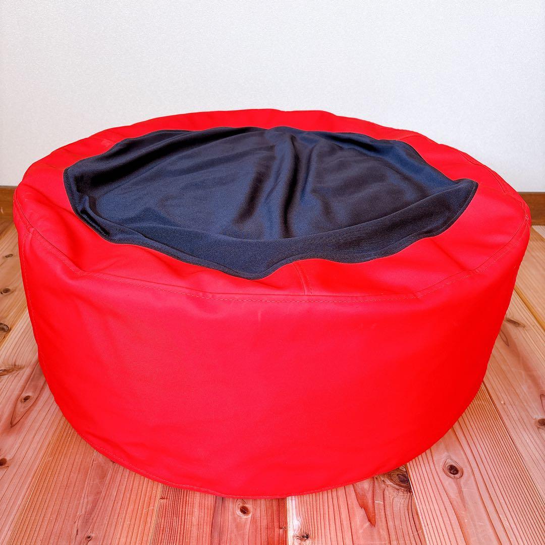 【良品】 ligne roset リーンロゼ ビーズクッション ソファ レッド