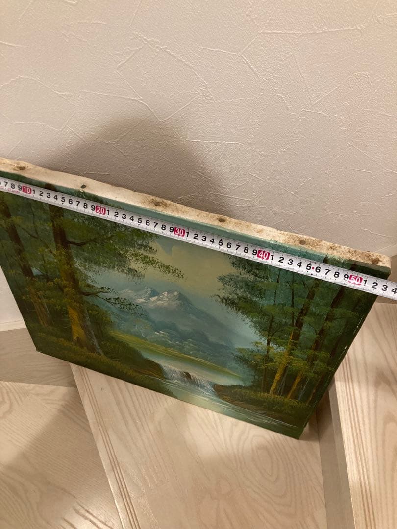 風景画 油彩画 フレーム付き