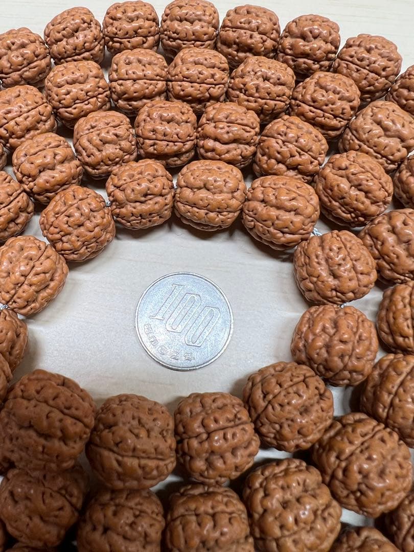 文玩堂：ピーカンナッツ大魔王のロング数珠